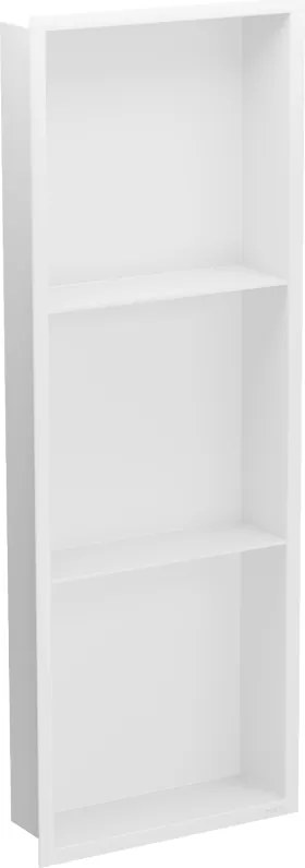 Mexen X-Wall-R вдлъбната лавица с яка и рафт 90 x 30 см, бяла - 1920903010S