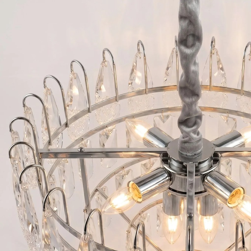 Кристална висяща лампа SWE079-CP 50cm Chrom