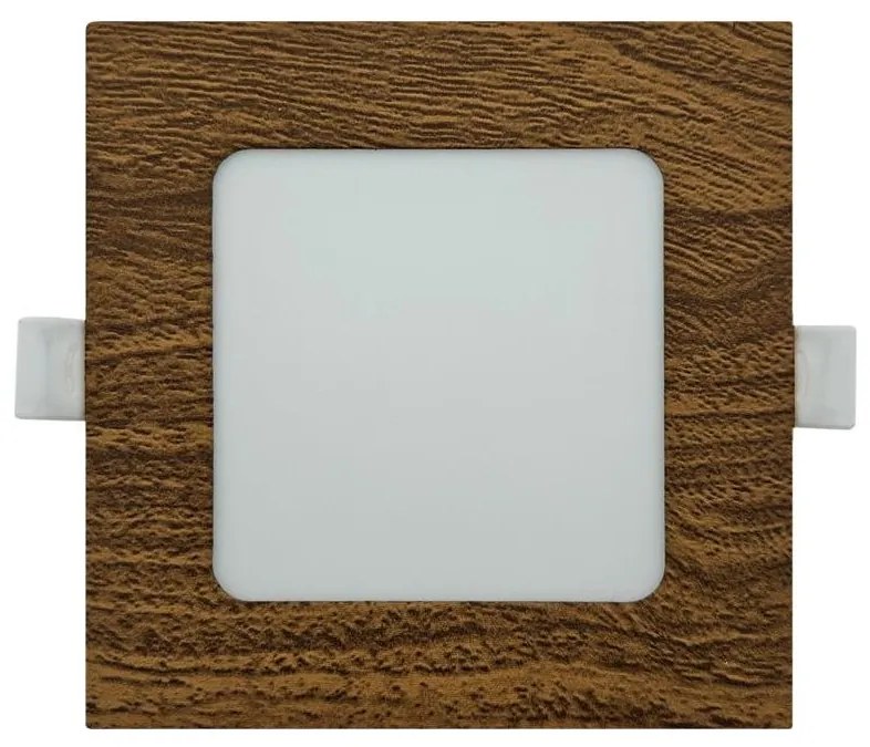 LED Лампа за окачен таван SQUARE LED/6W/230V 4200K 11,8x11,8 см кафяв
