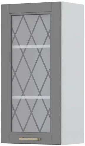 Висящ шкаф Tahoma V9-45-1KS with Витрина-Graphite