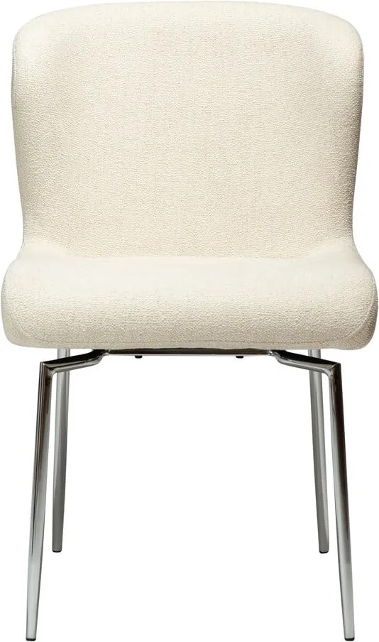 Кремав тапициран трапезен стол Glam – DAN-FORM Denmark