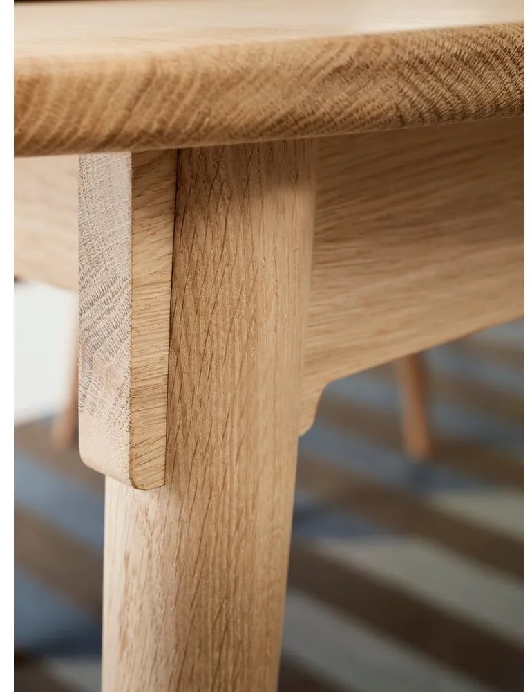 Сгъваема трапезна маса с допълнителна плоча от масивен дъб 106x184 cm Miro – Hammel Furniture