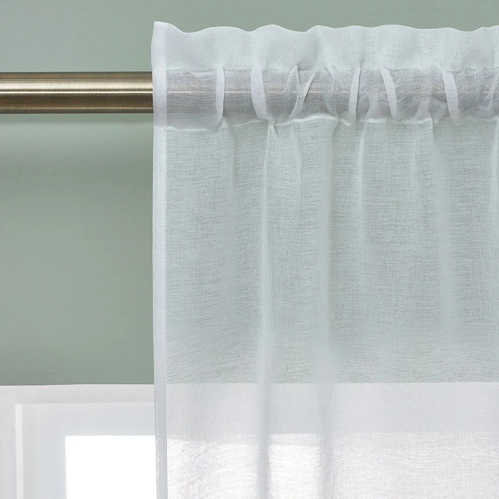 Бяла завеса от воал 140x137 cm Countryside Floral – Catherine Lansfield