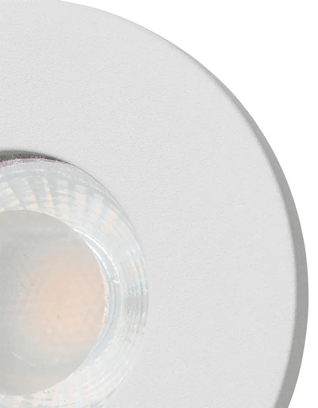 Комплект от 6 модерни вградени спота за баня бели - Shed