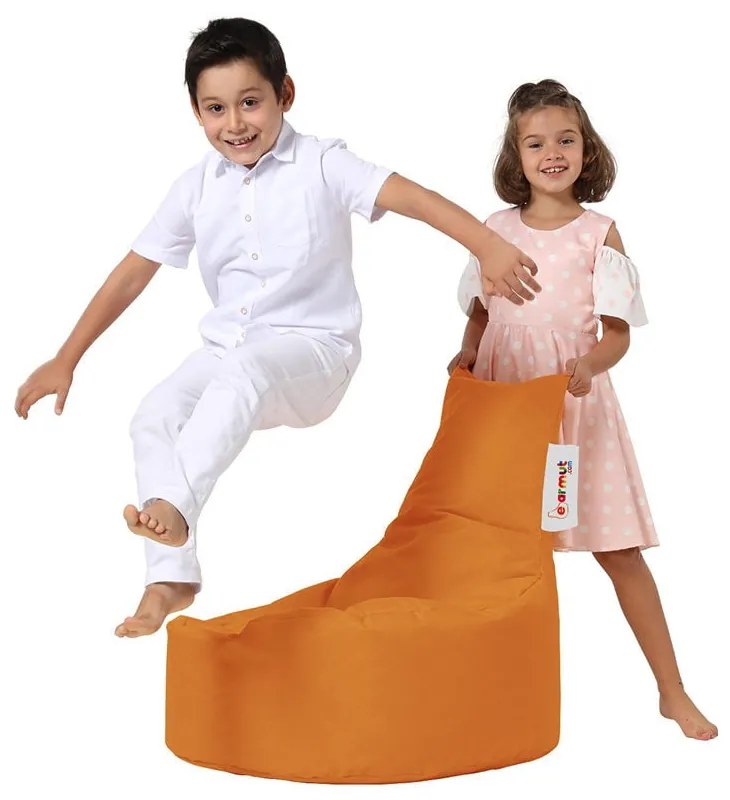 Оранжев детски чувал за сядане Baton - Floriane Garden