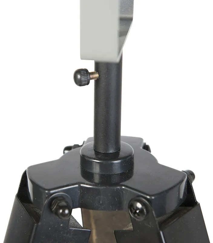 Интелигентна индустриална триножна подова лампа дърво с сиво, включваща WiFi A60 - Laos