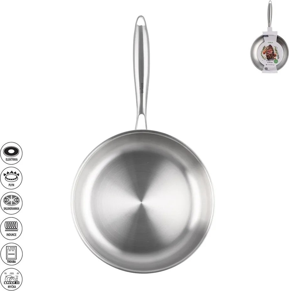 Тиган от неръждаема стомана ø 24 cm Steela – Orion