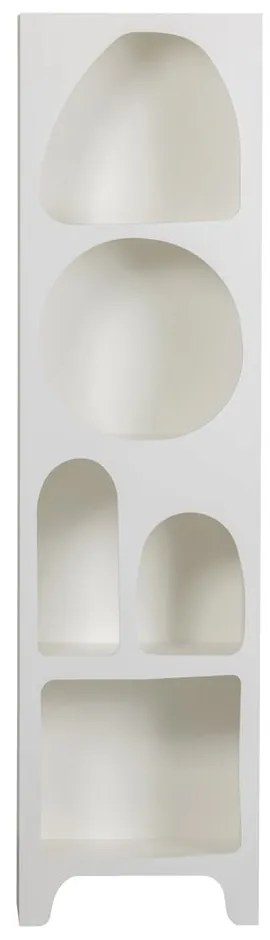 Бял шкаф за книги 48x180 cm Caz - WOOOD