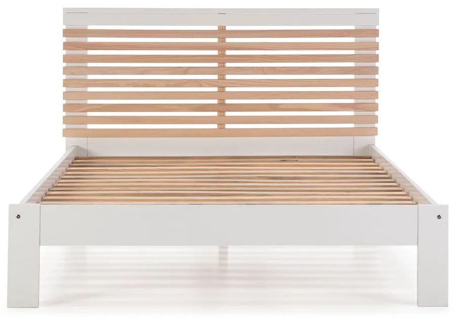 Бяло двойно легло с решетка 140x190 cm Vectra - Marckeric