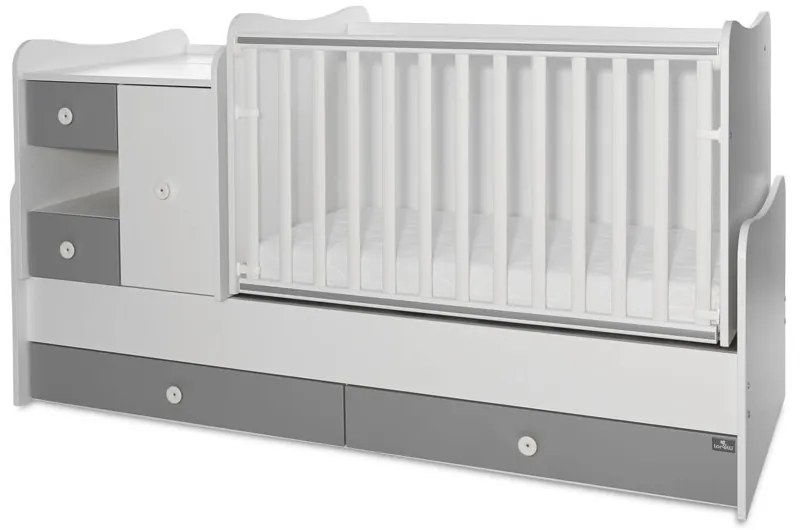 LORELLI Classic Трансформиращо се легло-люлка 190/72 см. MINI MAX БЯЛО/STONE GREY