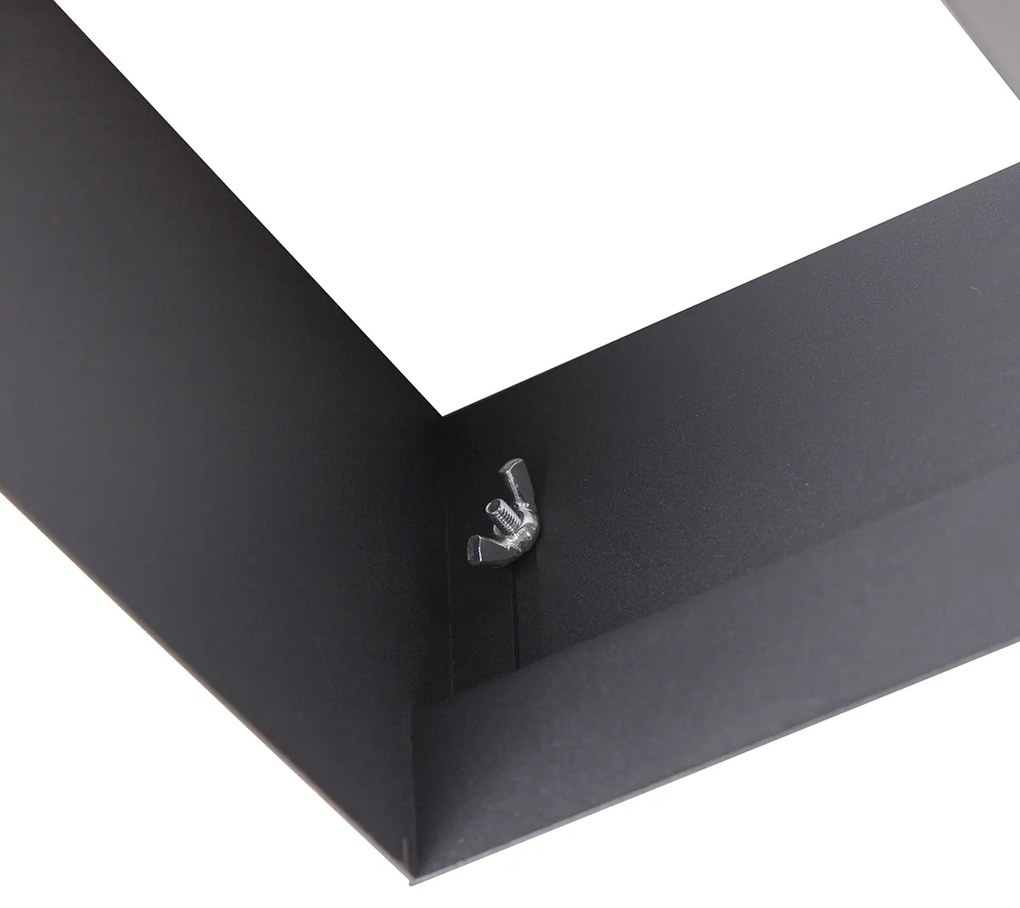 Комплект от 6 вградени прожектори черни GU10 AR111 без рамка 2-светлина - Oneon