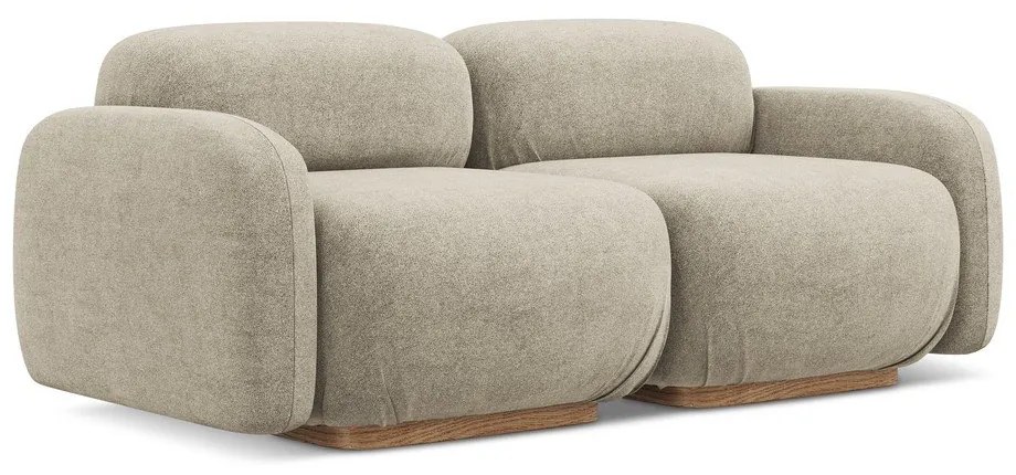 Бежов модулен диван от букле 190 cm Ailani – Makamii