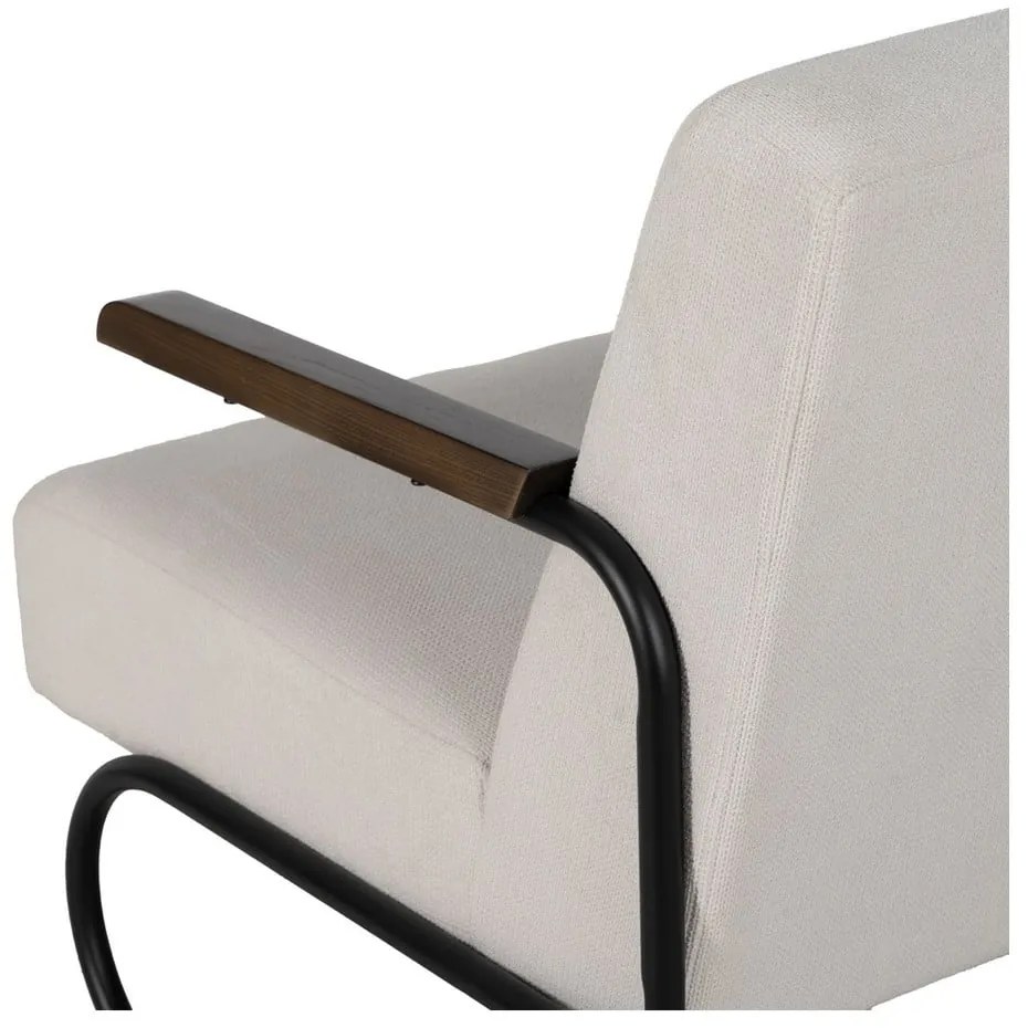 Бежово шенилово кресло Industra – Ixia