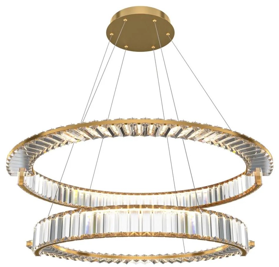 Maytoni P097PL-L90G4K - LED Пендел KRONE LED/90W/230V Ø 80,5 см златист