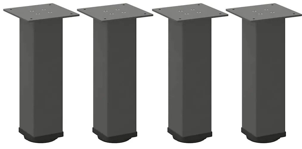 4012466 vidaXL Крака за масичка за кафе, 4 бр., антрацит, 42-44 см, стомана