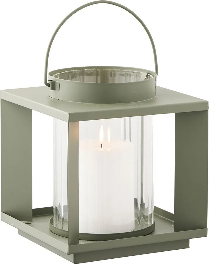 Метален/стъклен фенер (височина 20,5 cm) Lohals – House Nordic