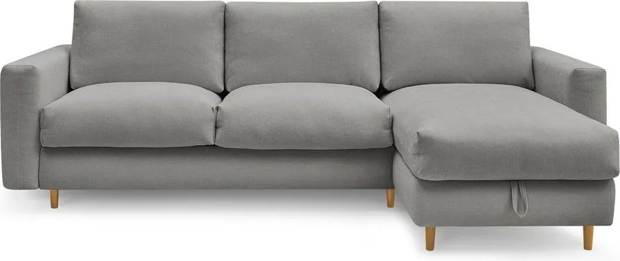 Сив ъглов диван Cocoone – Bobochic Paris