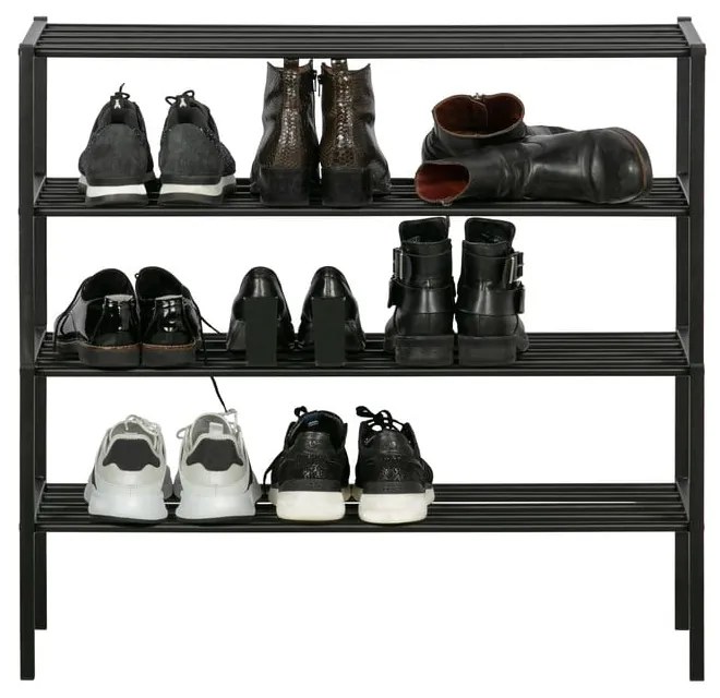 Черна метална стойка за обувки Ferro - WOOOD