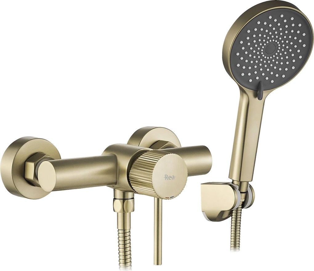 Смесител за душ Rea Lungo Stripe BRUSH GOLD