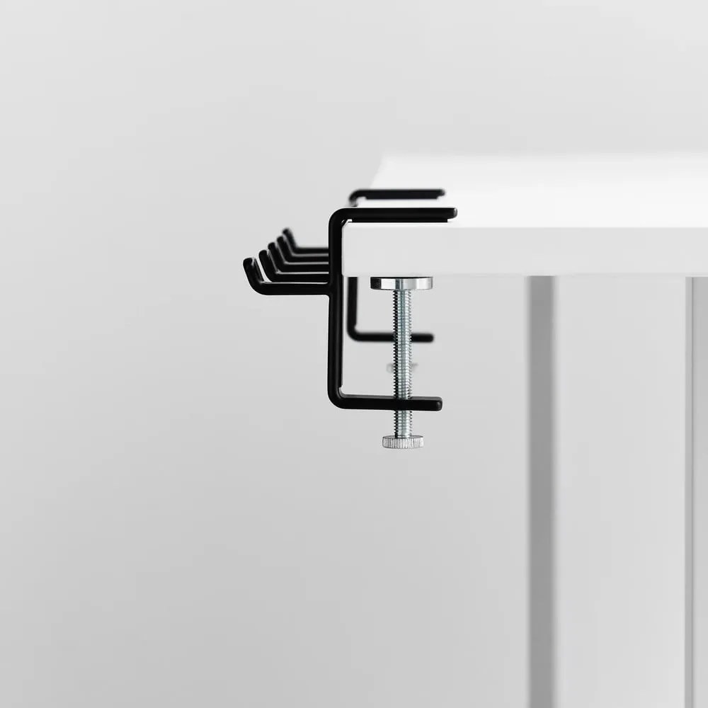 Матово черно регулируема стоманена кука Tower – YAMAZAKI