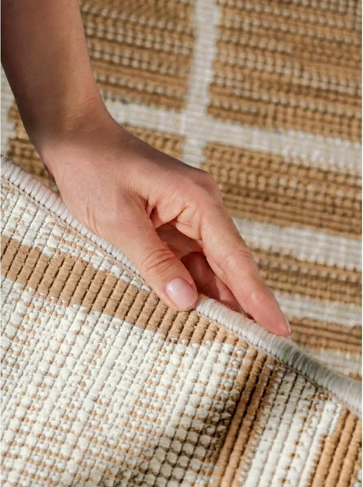 Кремав/в естествен цвят кръгъл килим за открито и закрито ø 200 cm Haringey Crouch – Ted Baker