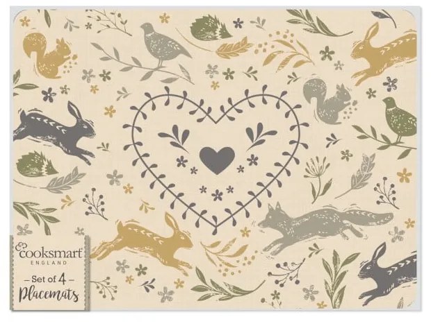 Коркова подложка 4 бр. 29x21 cm Woodland - Cooksmart ®