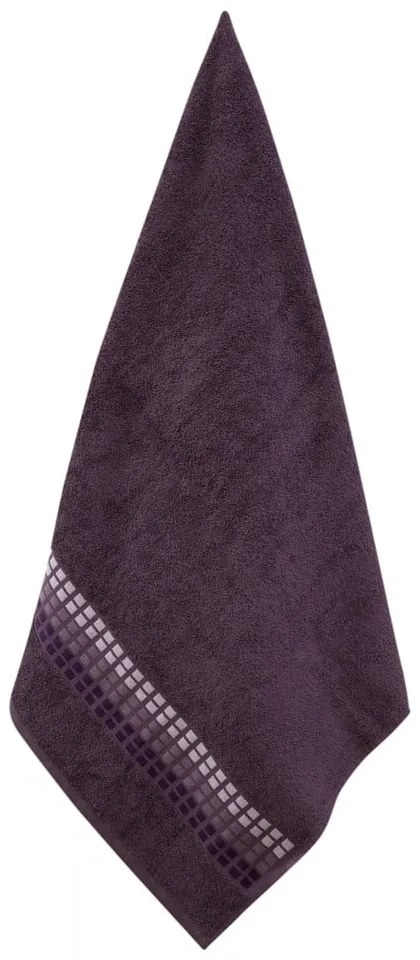 Тъмнолилава памучна кърпа 50x100 cm Darwin - My House