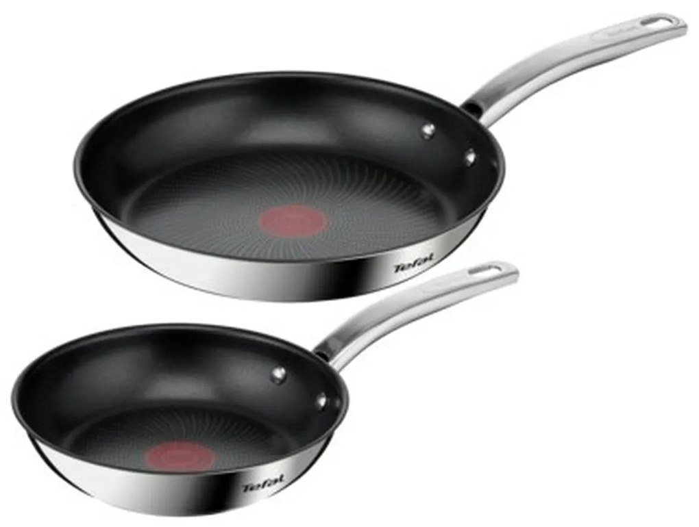 Комплект Тигани Tefal B817S255 Стомана Неръждаема стомана 2 Части 2 броя Ø 20 cm Ø 26 cm