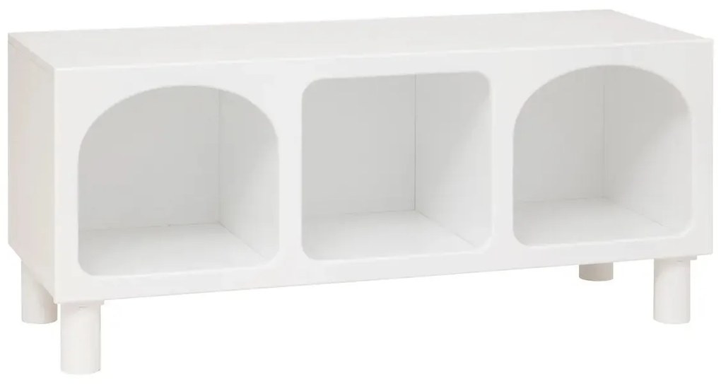 Детски скрин atmosphera Tara, 3 отделения, MDF, Бял