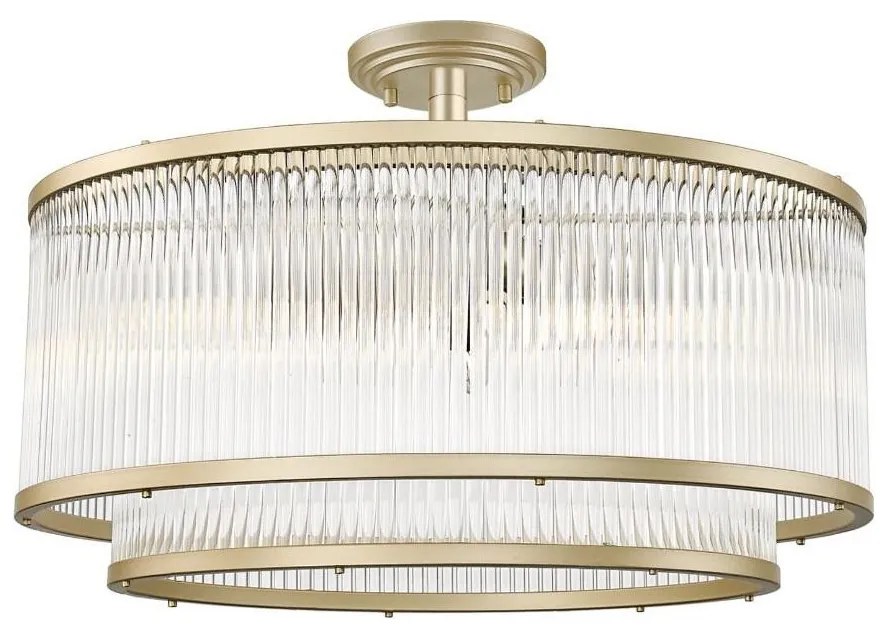 Zuma Line 003064-024606 - Повърхностно монтиран полилей SERGIO 6xE14/60W/230V месинг