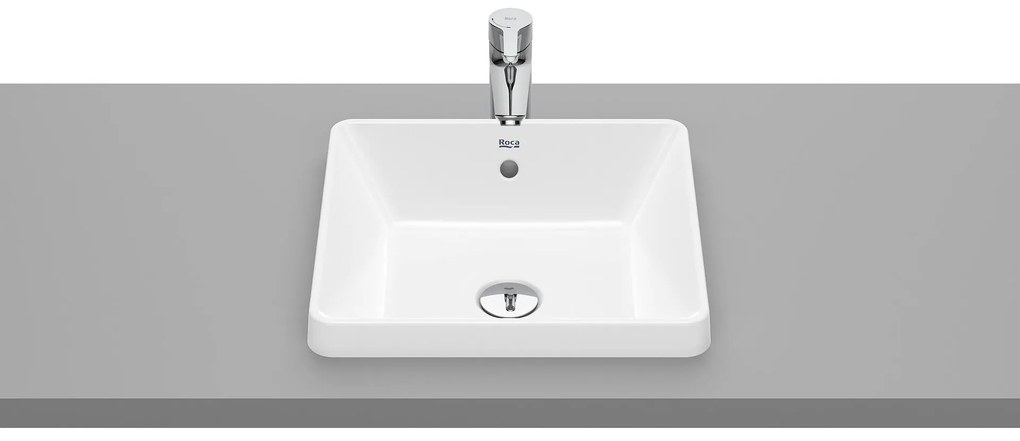 Умивалник за вграждане, A3270Y7000, Roca, в плот, порцелан, бял, 39х37х4см