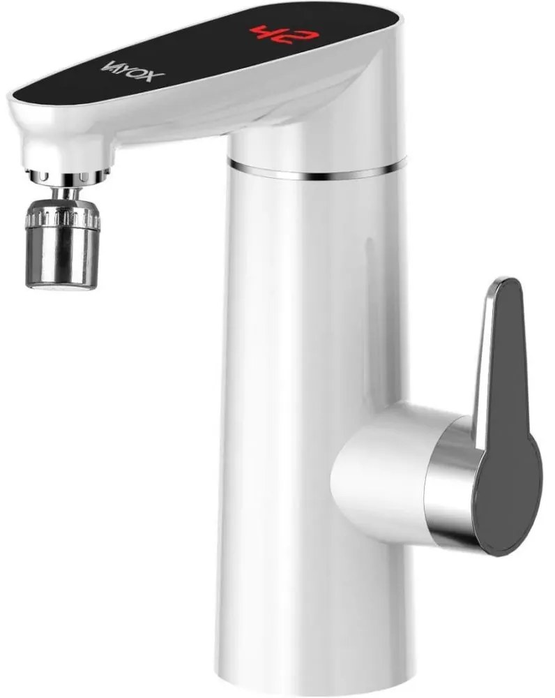 Проточен бойлер с LED дисплей 3000W/230V IPX4, бял