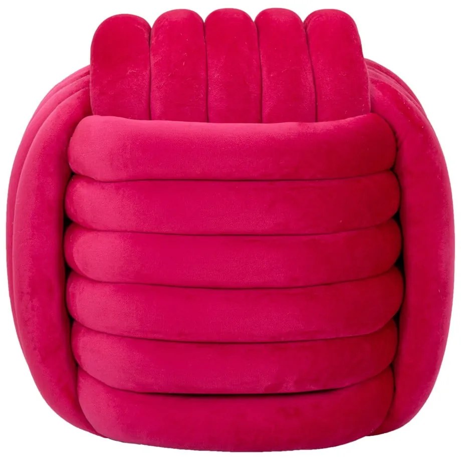 Розова кадифена табуретка Softy – Mauro Ferretti