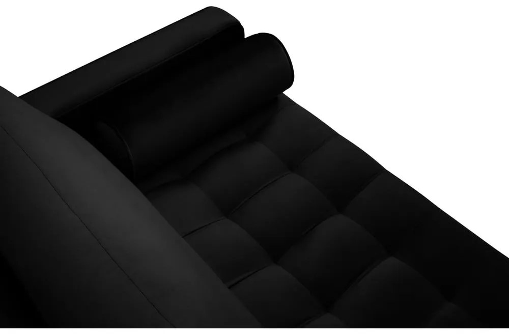 Диван от черно кадифе , 174 cm Santo - Milo Casa