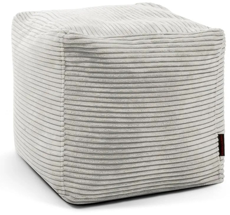 Кремав пуф от рипсено кадифе Up! MooG – SLOWDOWN