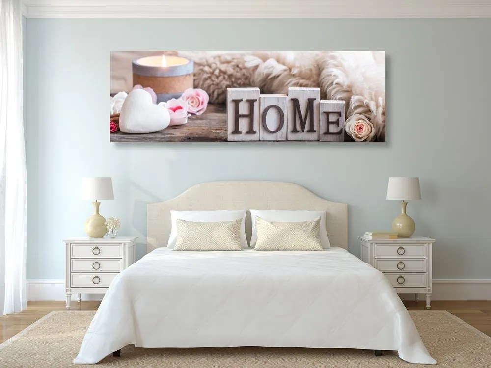 Картина на платно – Натюрморт с надпис Home