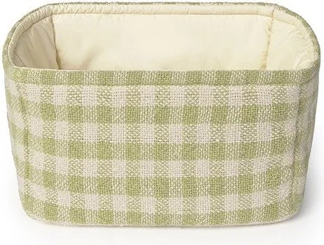 Светлозелена текстилна детска кошница за играчки 30x20x20 cm Swan Matcha – Lorena Canals