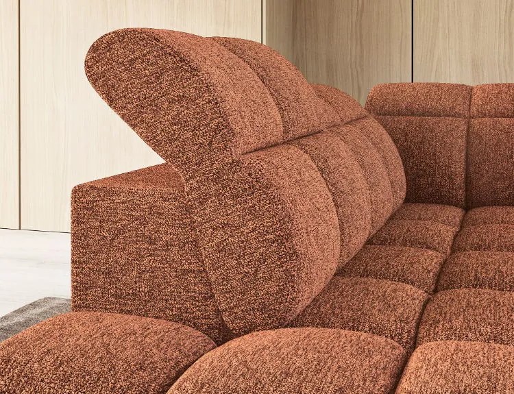 Ъглов диван Chicago-Оранжев-Ляв