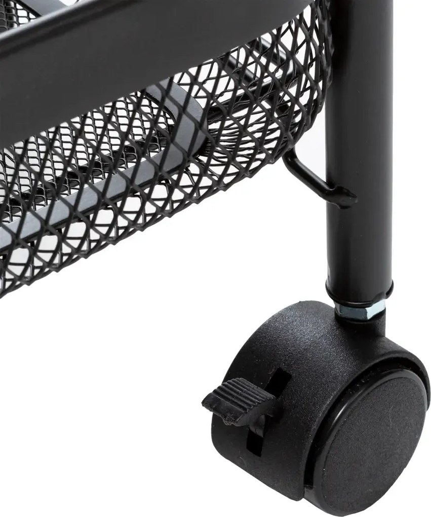 Кухненска количка 5five Mayaj, Метал, Правоъгълна - Черен