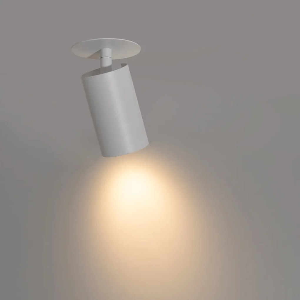 Модерен вграден прожектор бял GU10 50mm - Chels