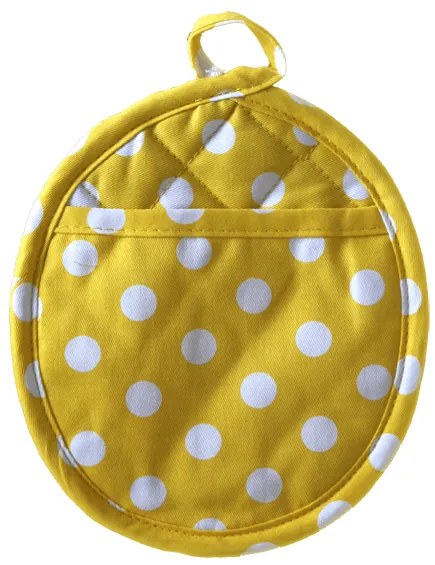 Horecano - Кръгла ръкохватка тъмно синя текстил/силикон (SOM-075B)