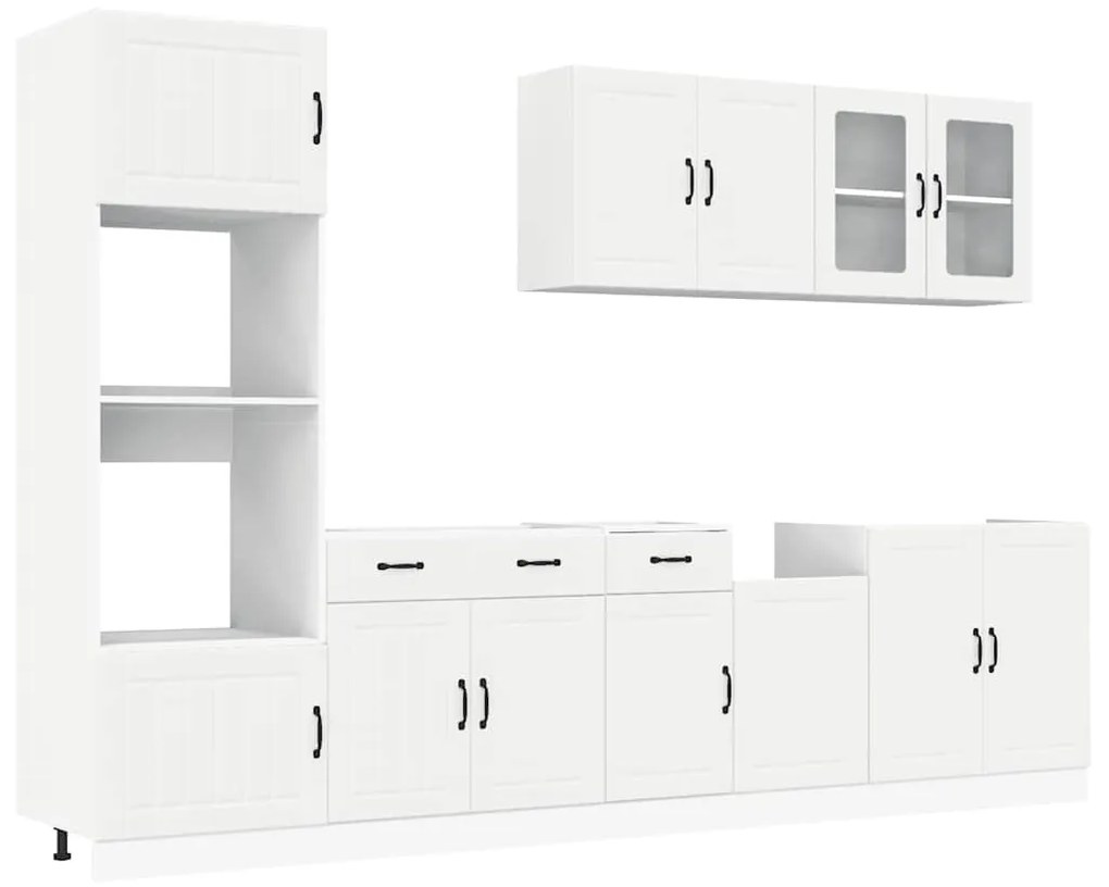 3314741 vidaXL Комплект кухненски шкафове от 7 части Kalmar, инженерно дърво