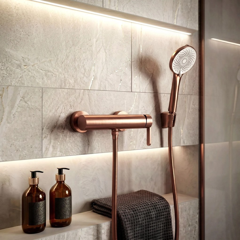Душ маркуч против усукване Rea Brush Copper 150 cm
