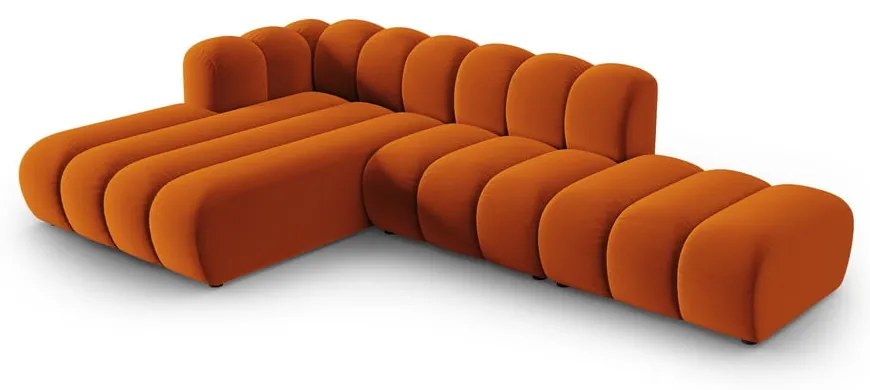 Оранжев ъглов диван (ляв ъгъл) Lupine – Micadoni Home