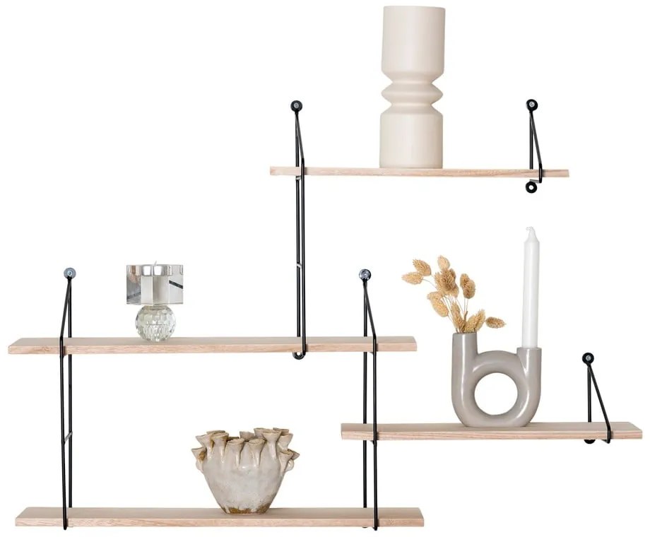 Черен рафт от масивна дървесина Pavlovnia Harlem Hyde - House Nordic