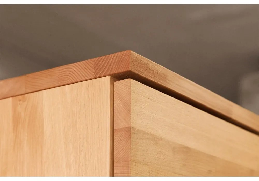 Гардероб от букова дървесина 135x206 cm Vento 3 - The Beds