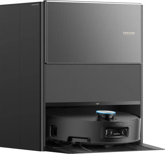 Прахосмукачка робот Dreame Aqua10 Ultra Roller Complete RLH71DE-2, 30000 Pa, 180 мин, 3.5/4 л, VersaLift LDS, AquaRoll and Seal, Гласово управление, AI камери, Черен