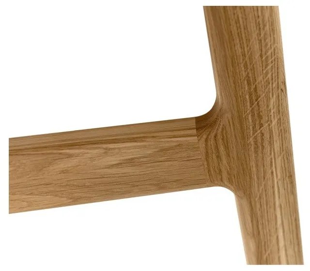 Сгъваема трапезна маса с допълнителна плоча от дъб 90x180 cm Curved – Woodman