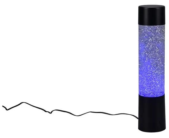 Черна настолна LED лампа с дистанционно управление (височина 34 см) Glitter - Trio