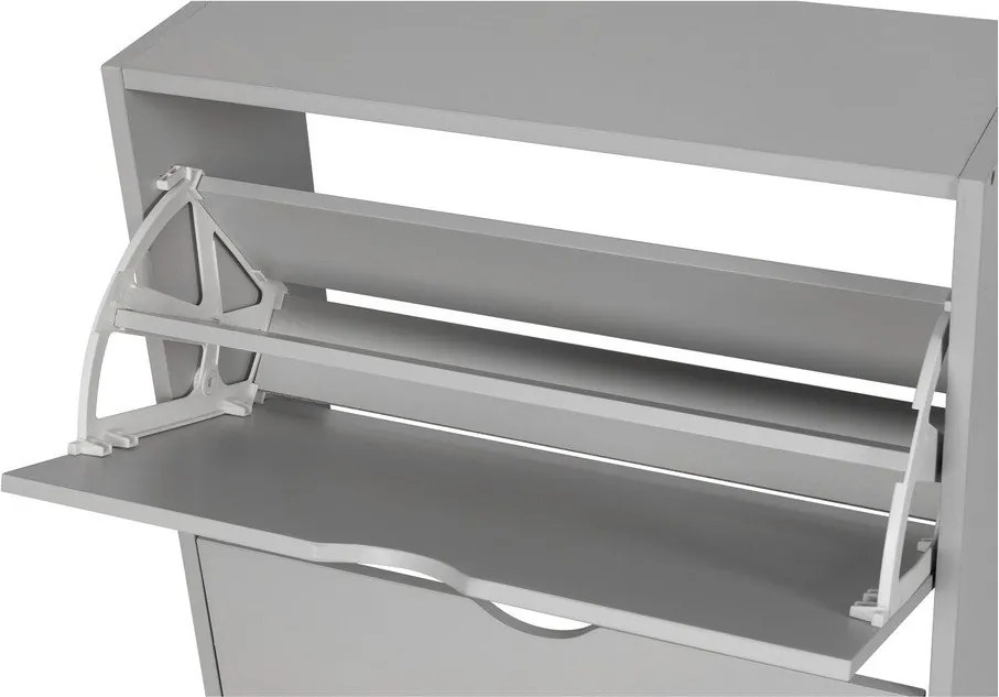 Сива накланяща се стойка за обувки 50x82x24 cm Stelo – Bonami Essentials